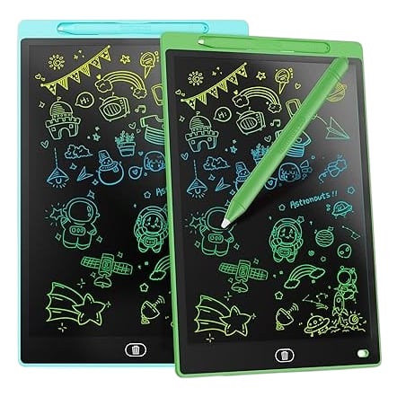 Genialba 2 Pack 8.5 Inch LCD Writing Tablet Environment Friendly Green And Blue