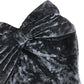 Hutch Women’s Black Strapless Velvet Bow Top - Size Medium