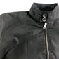 River Island Bomber Jacket M Men's Black Cotton Blend Zip Up