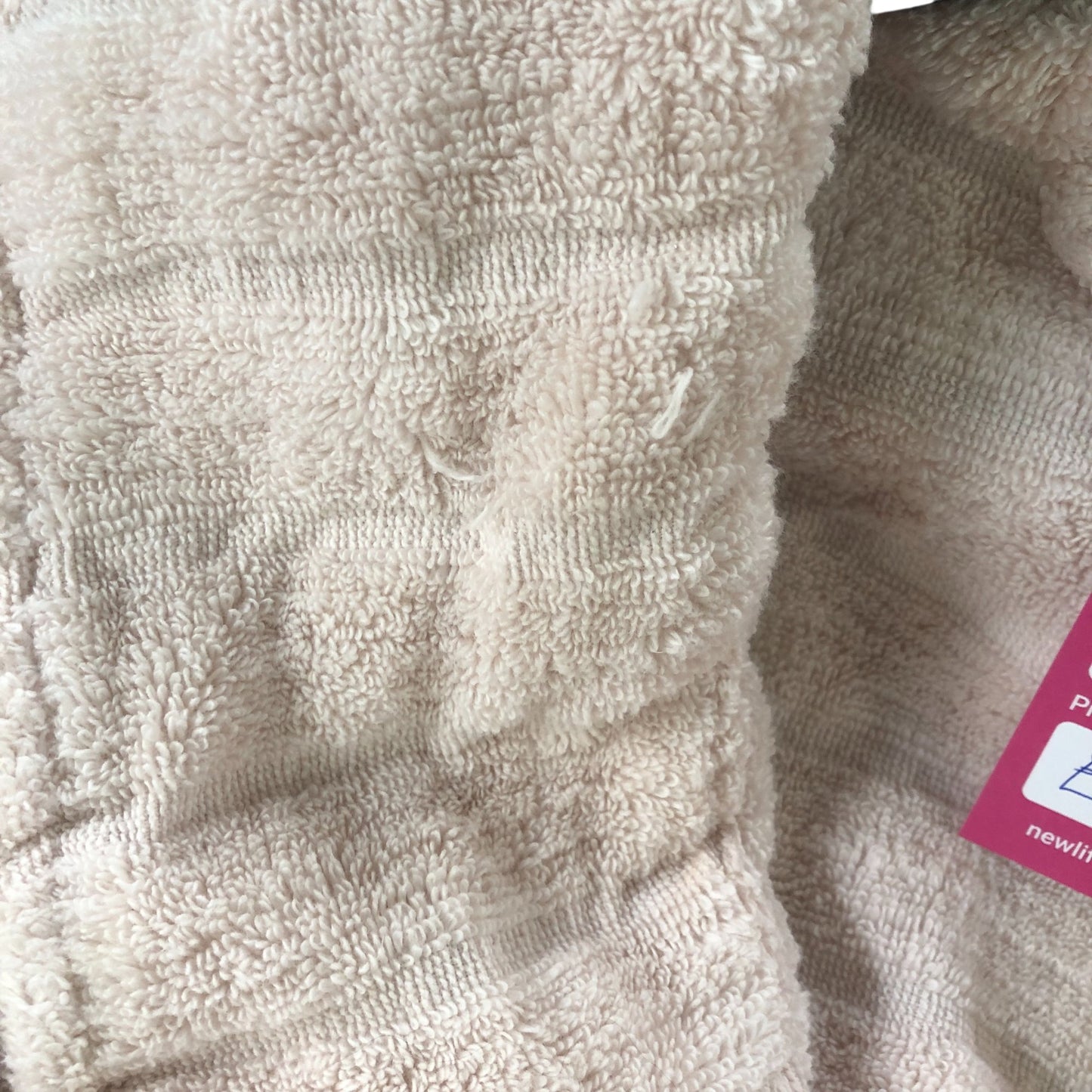 The White Company Women's Robe Soft Pink Organic Cotton Hooded Nightwear Size 10