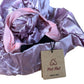 Hat Hut Satin Sleep Cap One Size Adjustable Bonnet Light Pink With Scrunchie