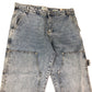 River Island Straight Jeans W36 L34 Men's Blue Denim Cargo Style
