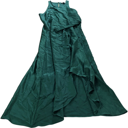 Branded Maxi Dress UK10 Women's Green Sleeveless Elegant Party Wear