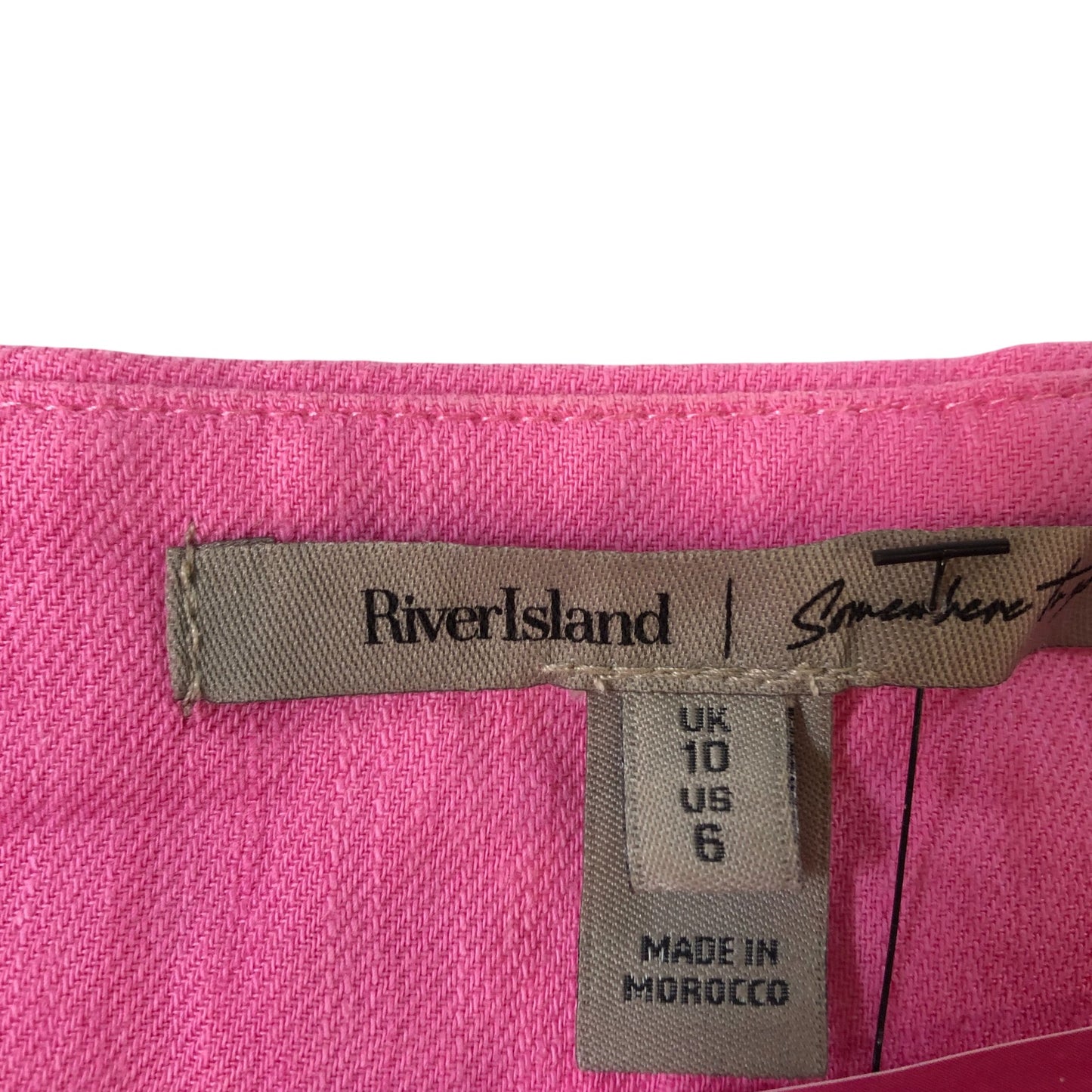 River Island Pink Shorts Women's Casual Style High Waist Fashion UK10