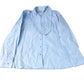 Baukjen Women's Casual Blouse UK Size 14 Light Blue Organic Cotton