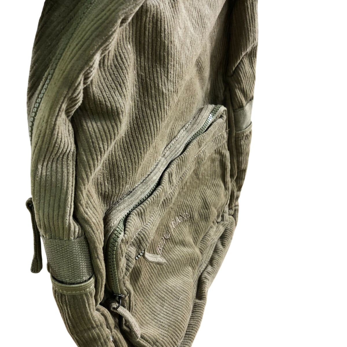 Beige Corduroy Backpack