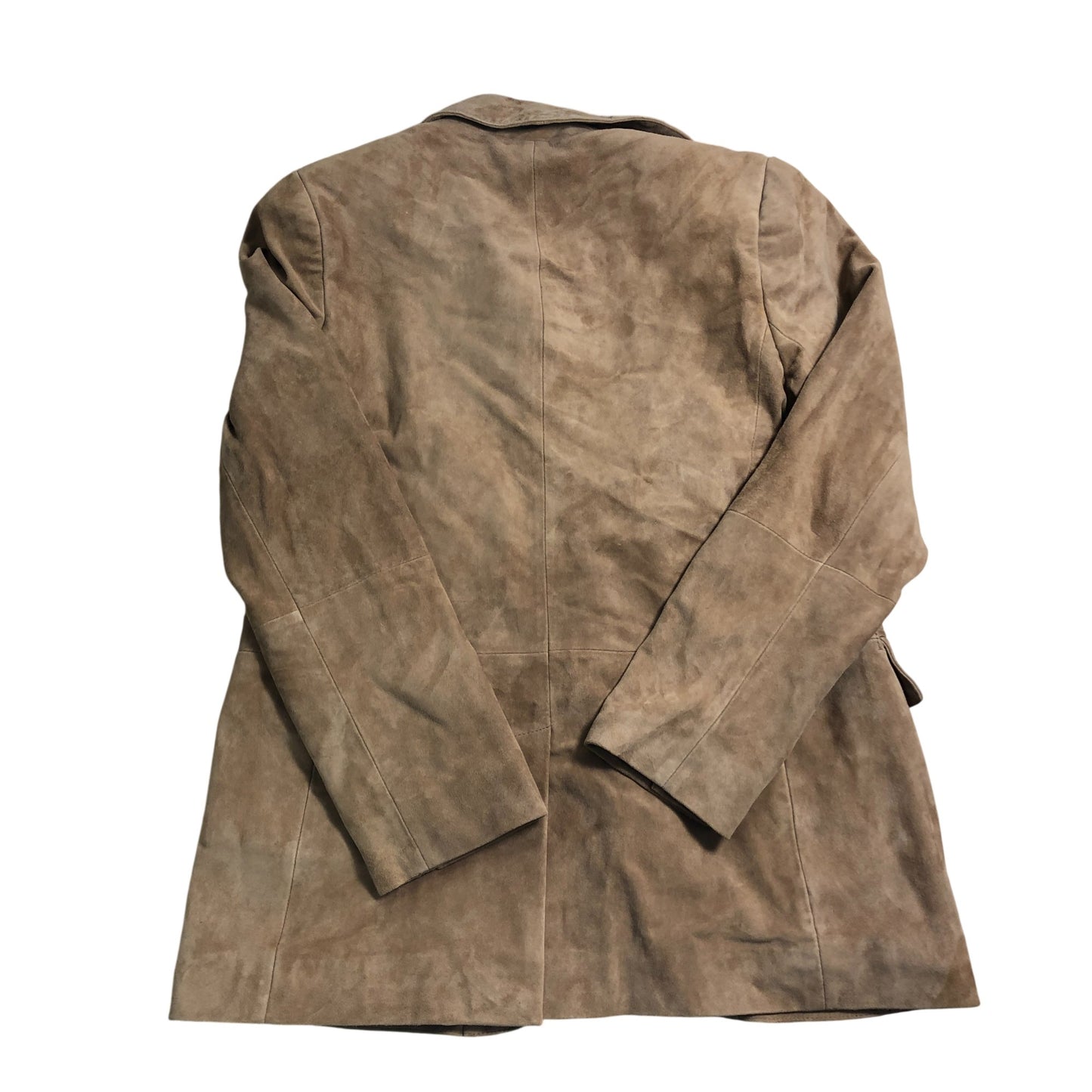 Premium M Women's Brown Suede Jacket Blazer Stylish Elegant Fashion