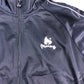 MONEY Track Jacket Men's Lightweight Sportswear Zip Up Navy Blue Size Large