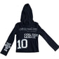 River Island Navy College League Hoodie Size 5-6 Years Unisex Kids Fashion