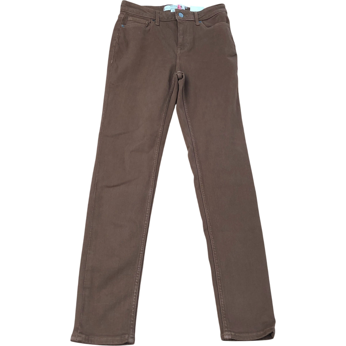 Amelia Skinny Jean Dark Tan Denim Stretch Trousers