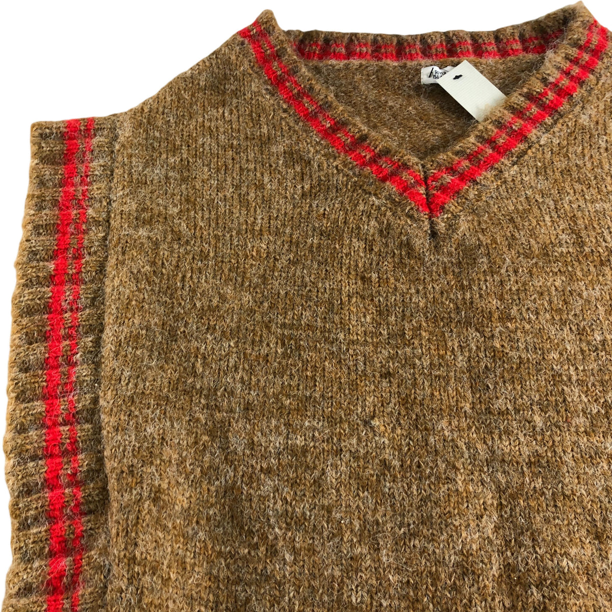 River Island One Size V Neck Poncho Style Sweater Brown