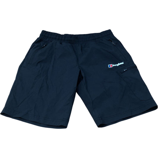 Berghaus Black Short Cargo Shorts Size 11-12 Years Adjustable Elastic Waist