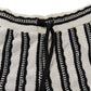 Women's Striped Shorts Casual Summer Loungewear Black White Size Small