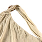 River Island XL Women's Halter Top Beige Casual Style with Gold Hardware