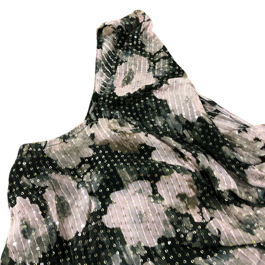 River Island Floral Cowl Neck Top UK18 Women's Sleeveless Sequin