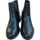 Wide Fit Ankle Boots Black Gold Heel Size 6