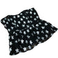 River Island Strapless Star Print Peplum Top Women's Black Silver UK10