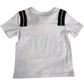 River Island Maison Riviera Boys T-Shirt White Cotton Short Sleeve Top