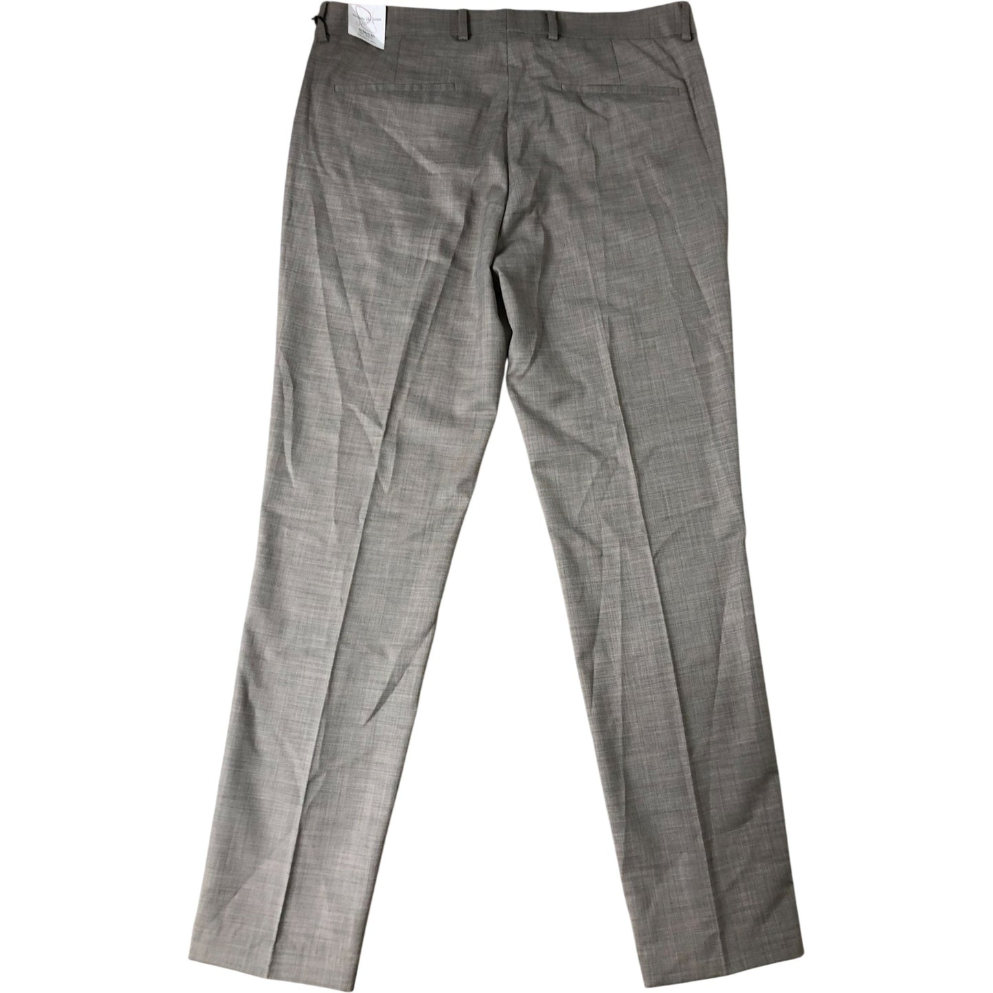 River Island Skinny Fit Trousers W36 L32 Men's Beige Formal Pants