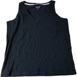 Boden Black V Neck Tank Top Women's Casual Wear Cotton UK8