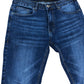 Avant Garde Slim Fit Jeans 32W 32L Men's Dark Wash Cotton Denim Trousers