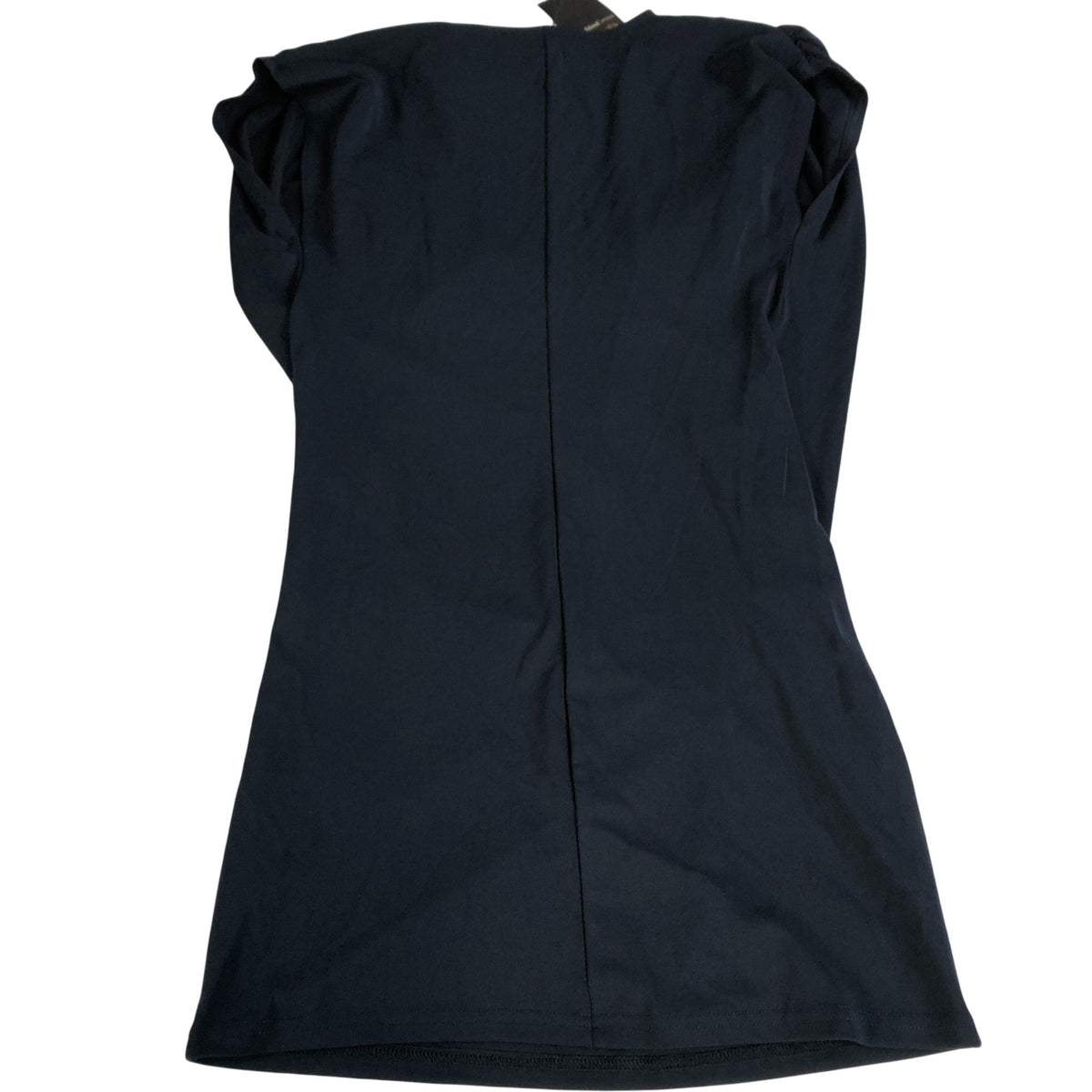 River Island Summer Dress UK10 Women's Cowl Neck Navy Blue Ruched Casual