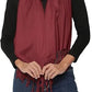 Allen and Mate Shawl Beetroot 100 Cotton Womens Fringed Wrap Scarf
