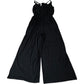 Black Wide Leg Strappy Jumpsuit Size 12
