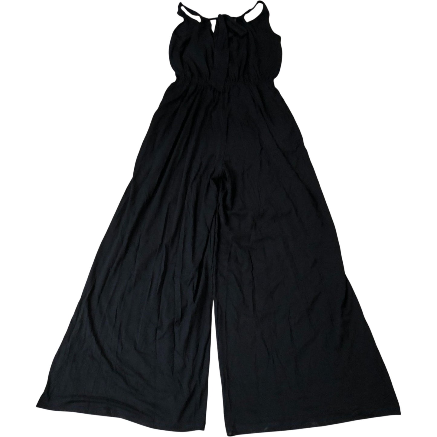 Black Wide Leg Strappy Jumpsuit Size 12
