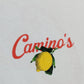 Camino's T-Shirt UK Medium Men's White Short Sleeve Lemon Graphic Tee