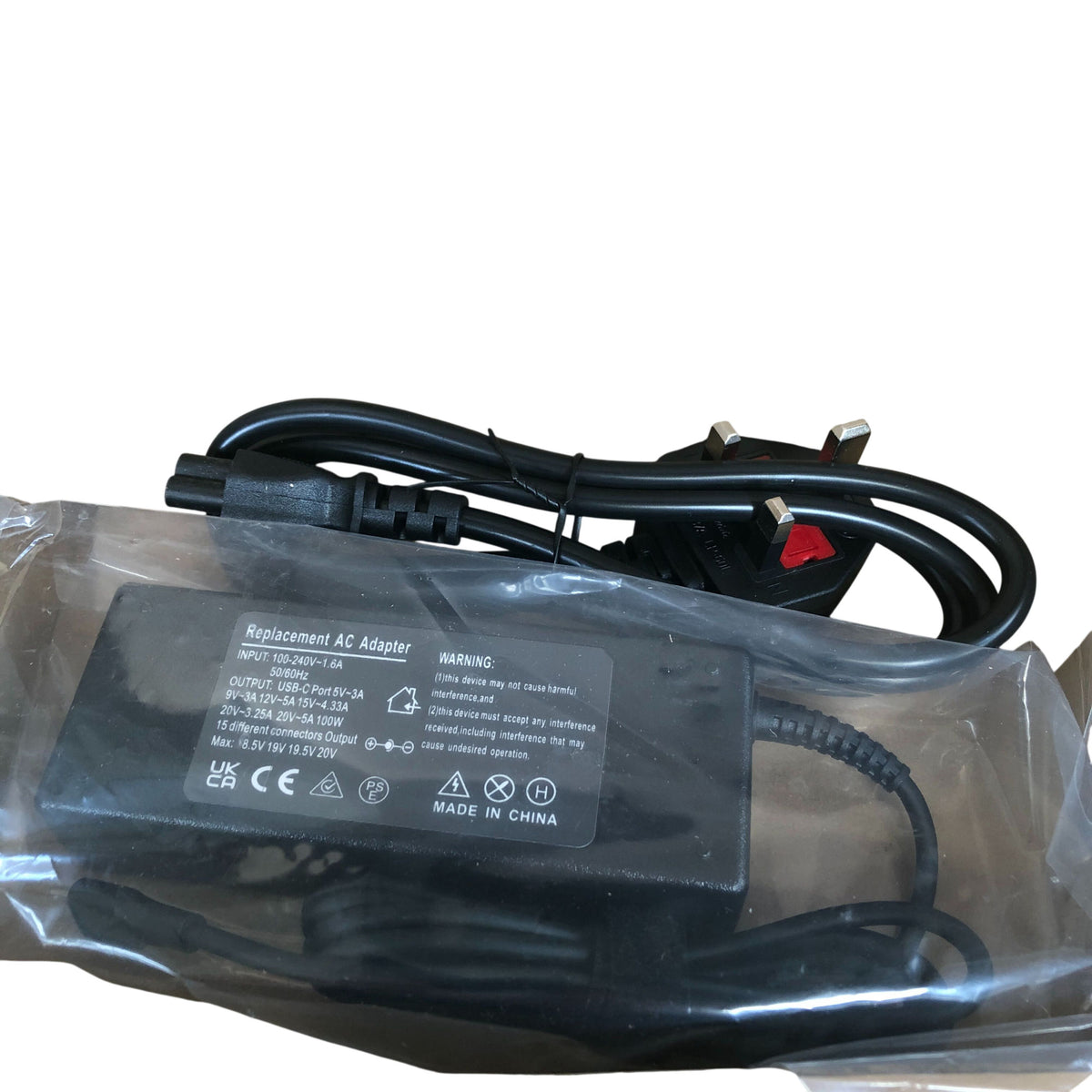 Replacement AC Adapter 100W USB C Power Charger Universal Compatible Device