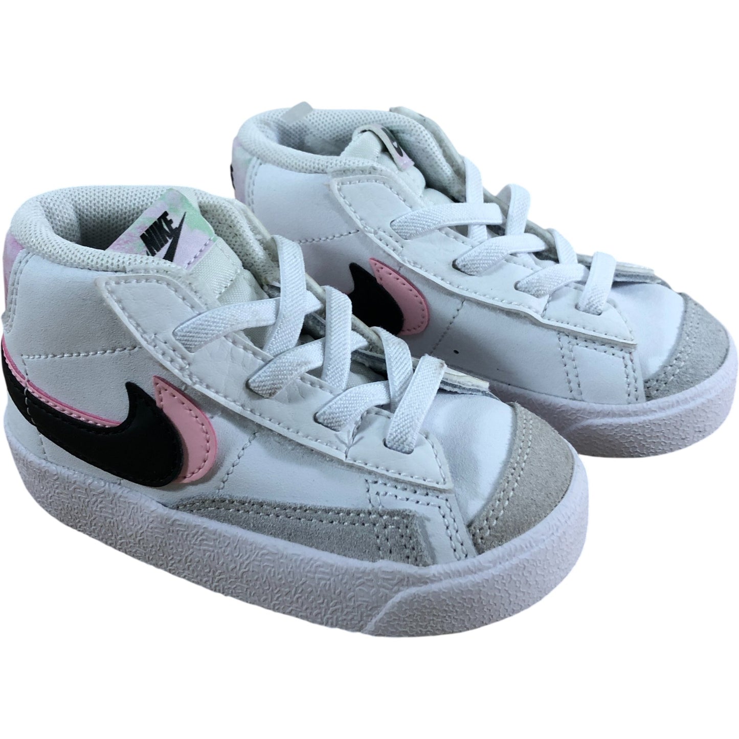 Nike Blazer Mid '77 SE TD 'Double Swoosh' Trainers UK5.5 Baby White Arctic Punch