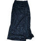 Lipsy Sequin Maxi Skirt UK8 Women's Black Evening Dress High Slit