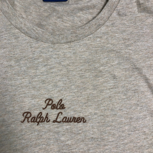 Polo Ralph Lauren Classic Fit T-Shirt Men's Size L Beige Cotton Short Sleeve