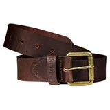 Barbour Large Leather Belt Men's Brown Classic Style Durable Design