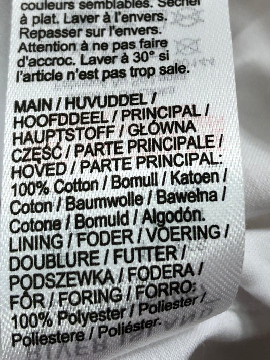 River Island Girls White Cotton Blouse Age 11 Years Long Sleeve Lace Trim