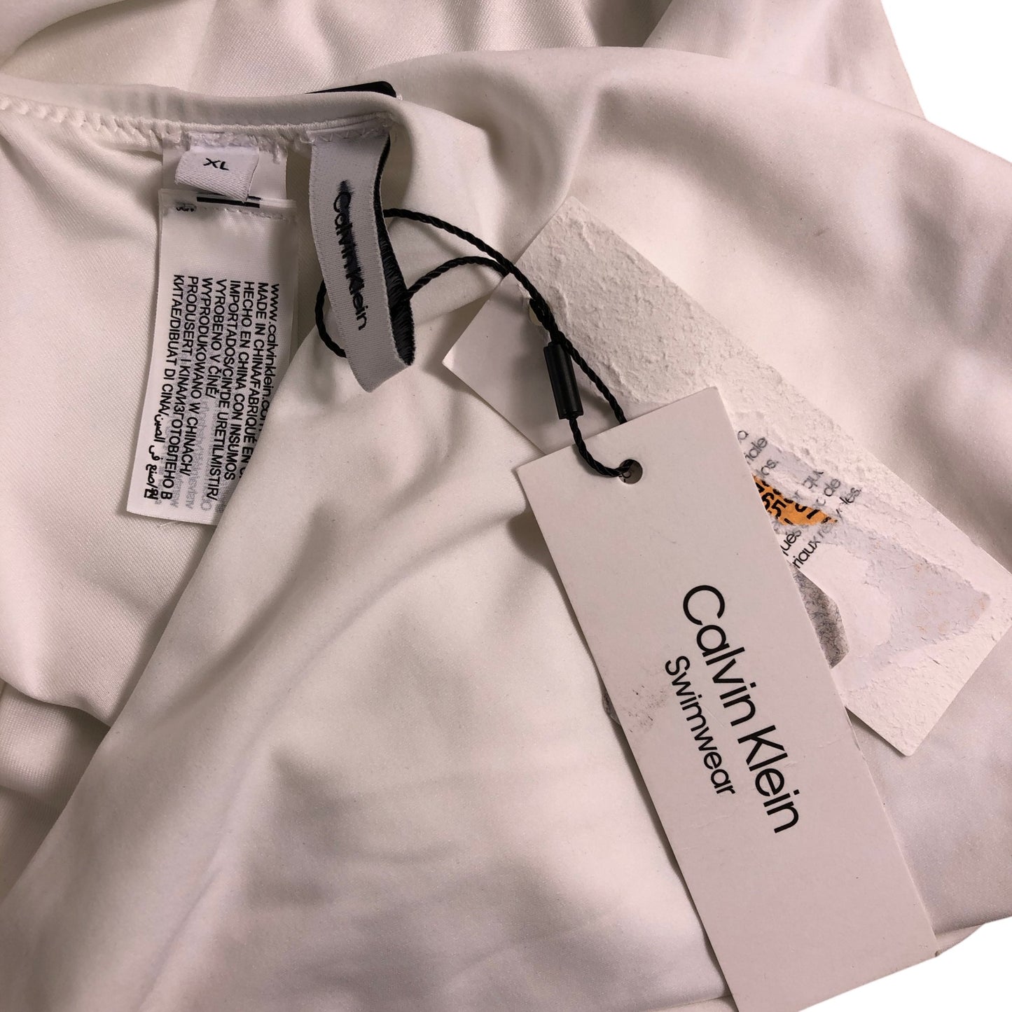 Calvin Klein One Shoulder Swimwear XL Women's White Fashion Item