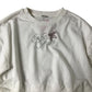River Island Cropped Sweatshirt White With Embroidery 9-10 Years
