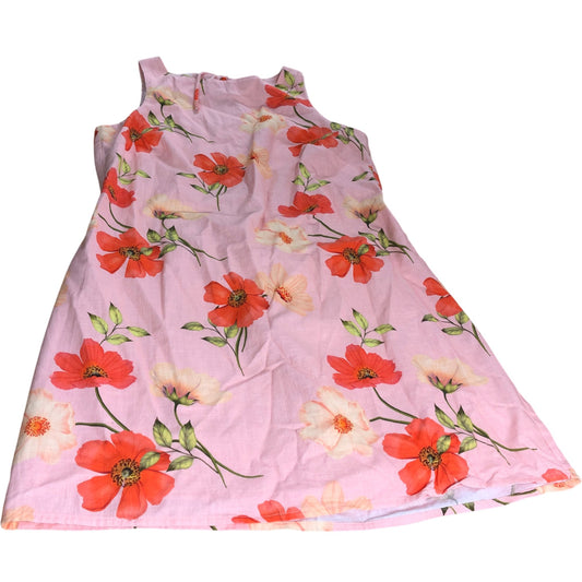 River Island Floral Pink Mini Shift Dress - Size 12