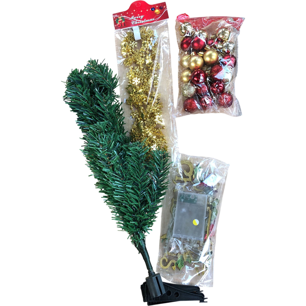 Tabletop Mini Christmas Tree With Seasonal Decorations