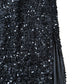 Jarlo Clement Sequined Strapless Dress Women's Black Evening Gown Size 8
