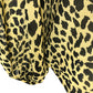 Leopard Print Blouse UK12 Women's Long Sleeve Polyester Yellow Black