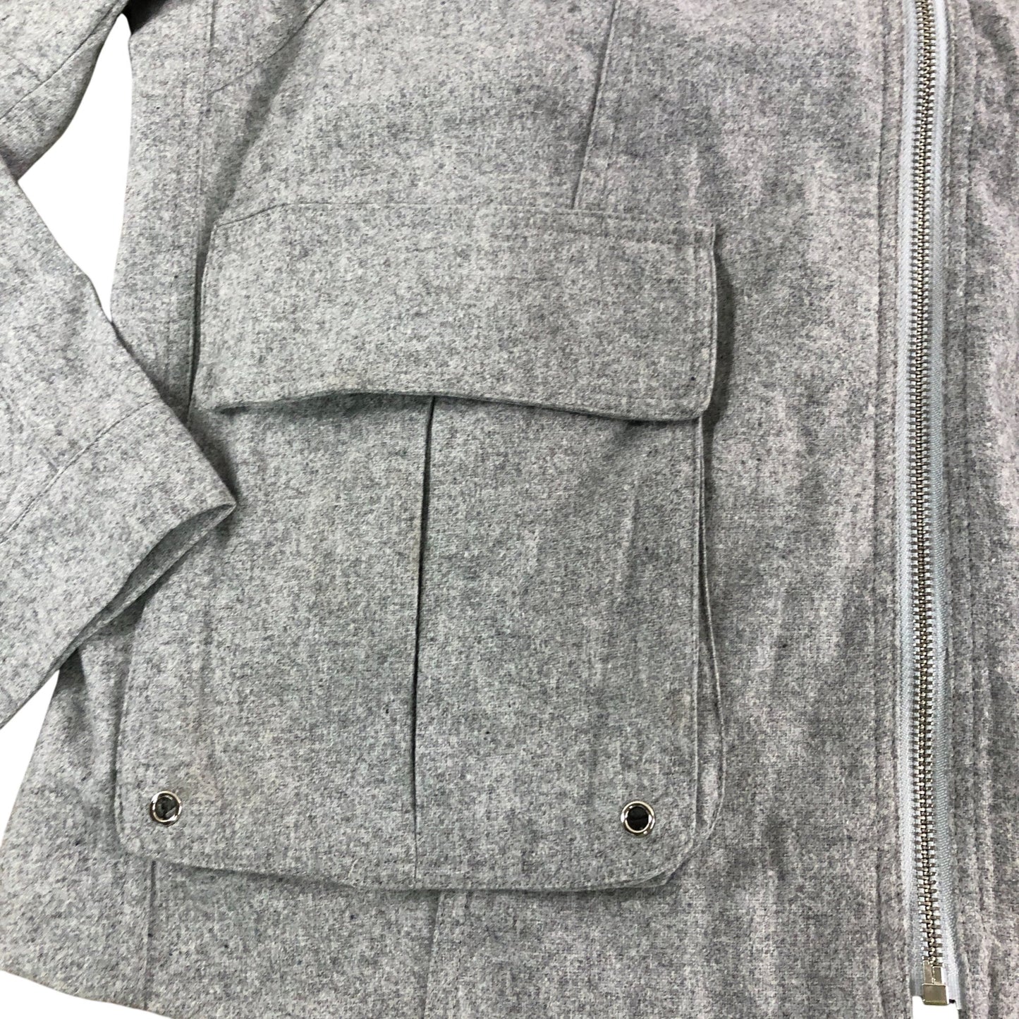 Branded Women's Grey Marl Zip Up Jacket