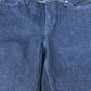 Dark Wash Straight Leg Jeans UK10R Women's 99 Cotton 1 Elastane