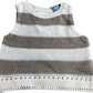 Lefties Sleeveless Crop Top Size 4-5 Years Knitted Beige Brown Stripes
