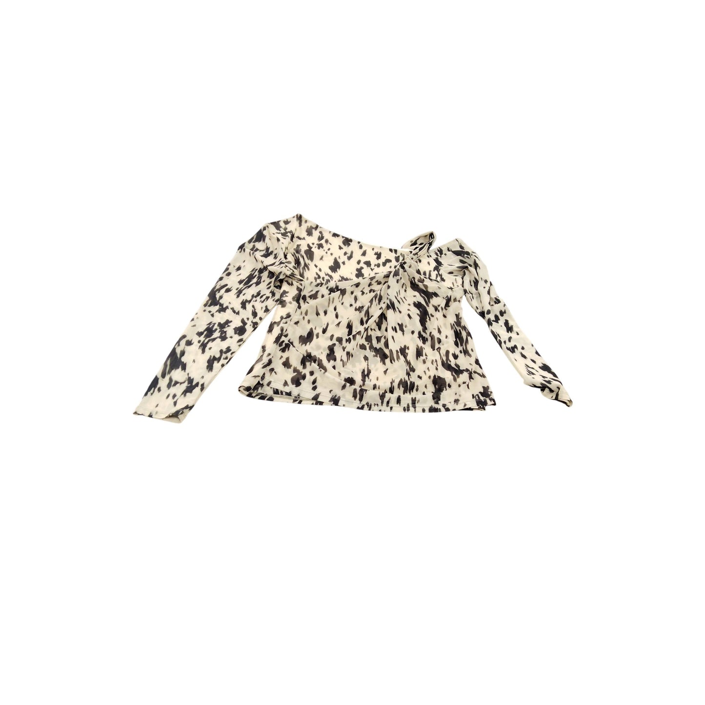 River Island Women's UK 16 Animal Print Long Sleeve Blouse