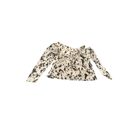 River Island Women's UK 16 Animal Print Long Sleeve Blouse