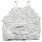 River Island Girls White Ruffled Crop Top 7-8 Years Sleeveless Summer Style