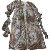 River Island Women's Kaftan Cardigan UK M Brown Multi Animal Print