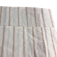Neutral King Size Pillowcases Set with Stripes and Button Closure Bedding